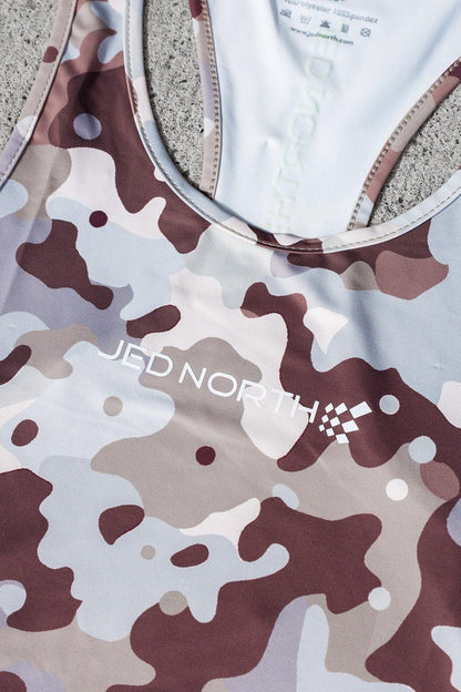 Jed North Men's Graphic Muscle Stringer - Khaki Camo