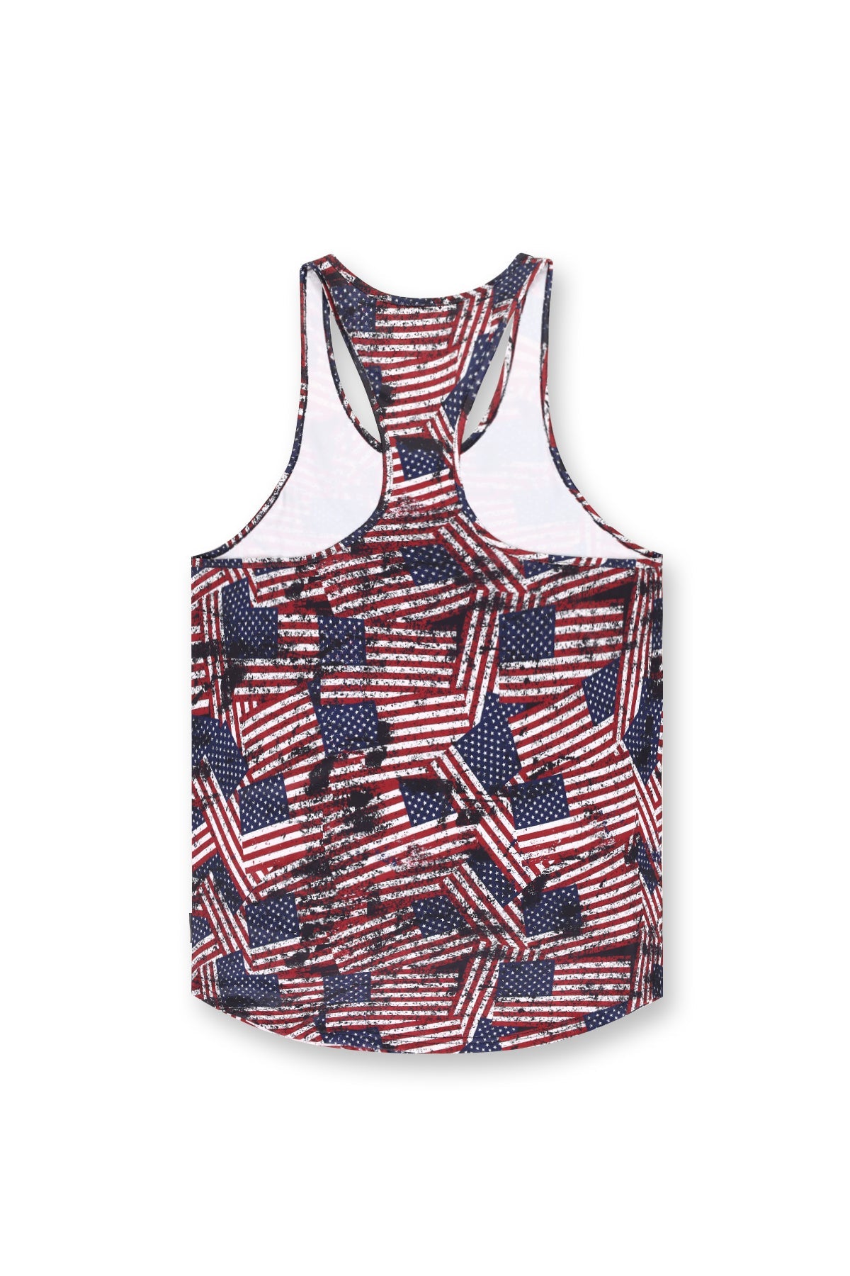 Jed North Men's Graphic Muscle Stringer - USA Flag