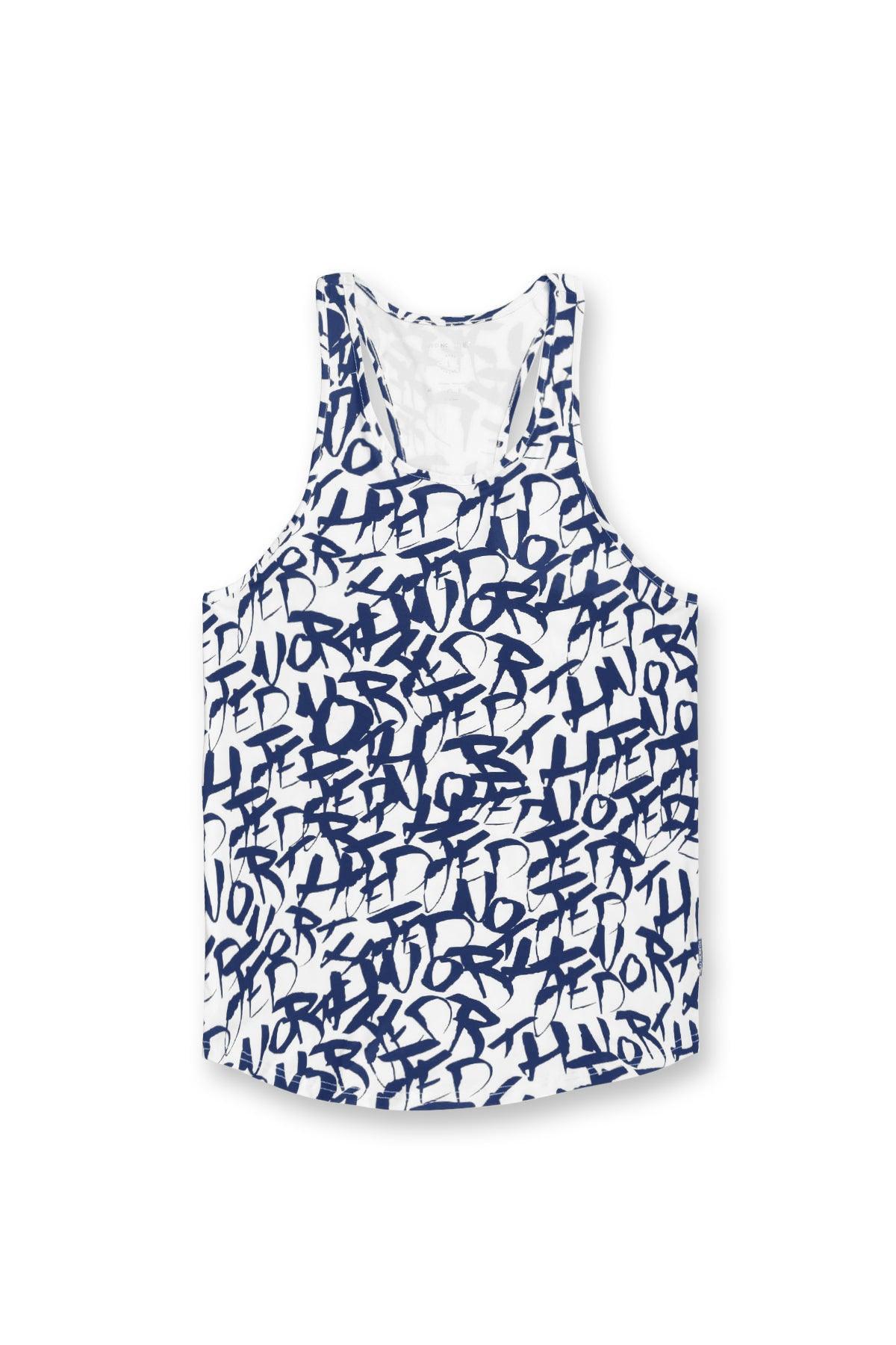 Jed North Men's Graphic Muscle Stringer - White Graffiti