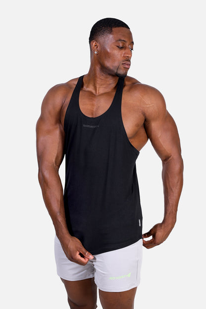Jed North Men's Classic Bodybuilding Racerback Stringer - Quote Black