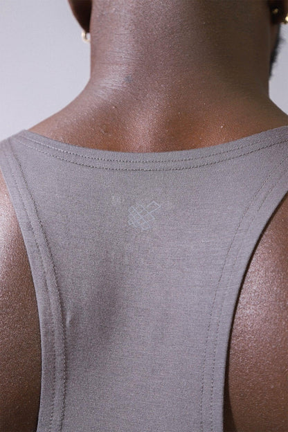 Jed North Men's Classic Bodybuilding Racerback Stringer - Steel Gray