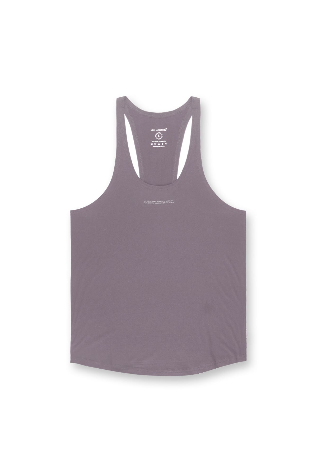 Jed North Men's Classic Bodybuilding Racerback Stringer - Quote Gray