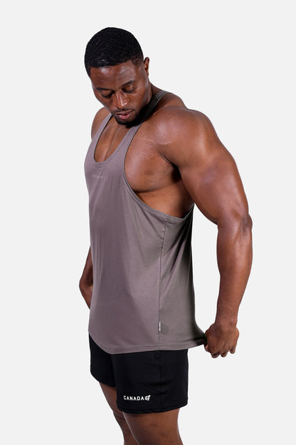 Jed North Men's Classic Bodybuilding Racerback Stringer - Quote Gray