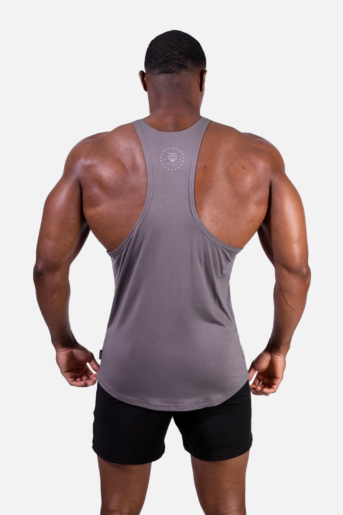 Jed North Men's Classic Bodybuilding Racerback Stringer - Quote Gray