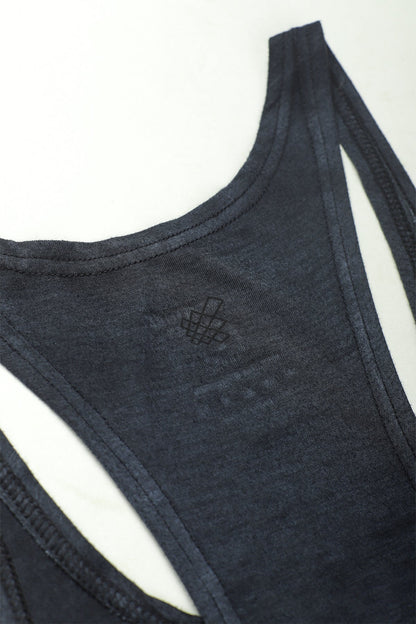 Jed North Men's Classic Bodybuilding Racerback Stringer - Gray Ombre