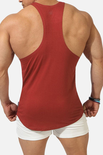 Jed North Men's Classic Bodybuilding Racerback Stringer - Maroon