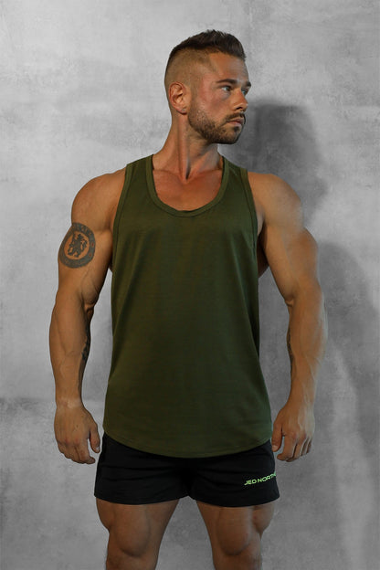 Jed North Men's Vital Raw-Hem Tank Top 2.0 - Green