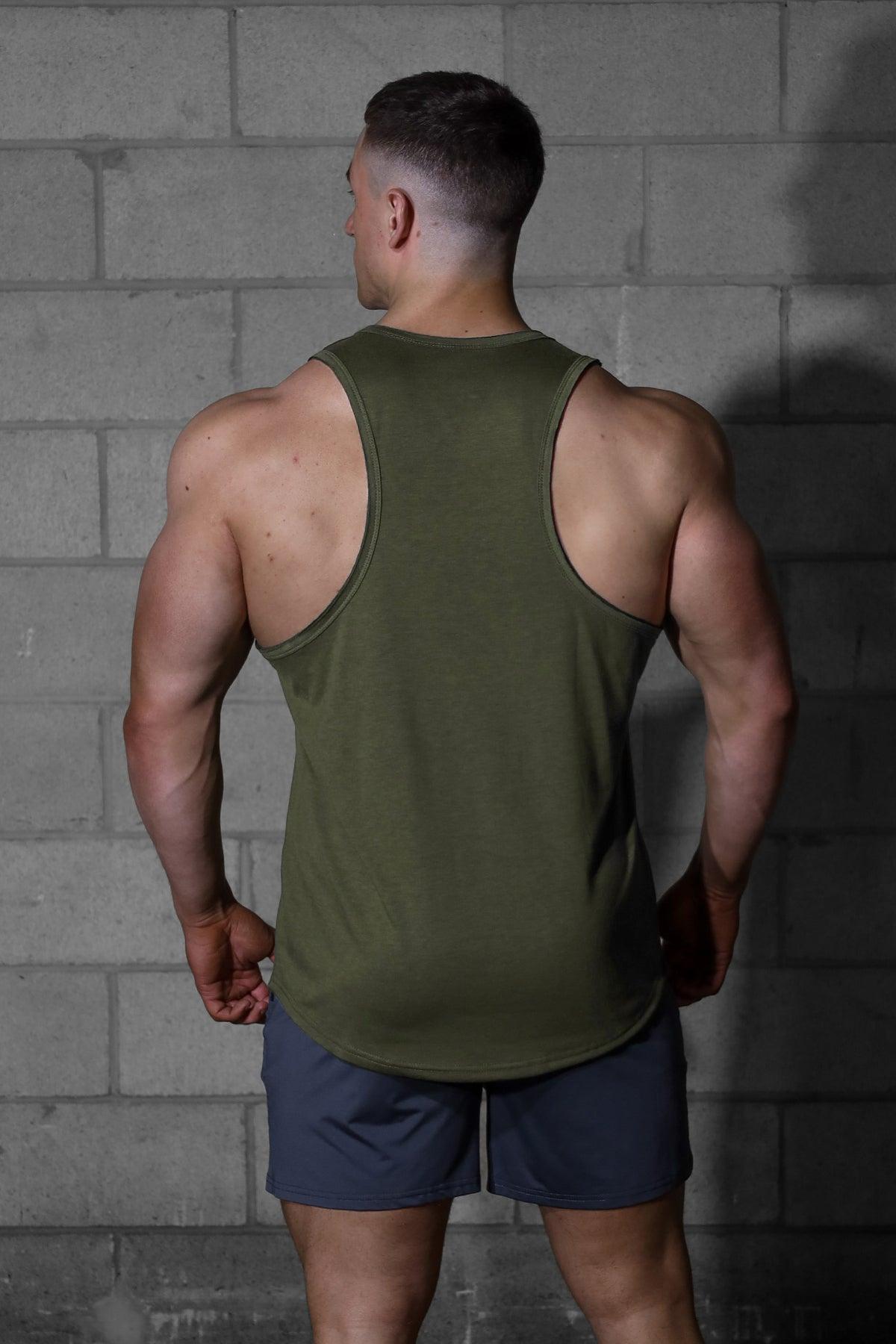 Jed North Men's Vital Raw-Hem Tank Top 2.0 - Green
