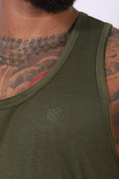 Jed North Men's Vital Raw-Hem Tank Top 2.0 - Green