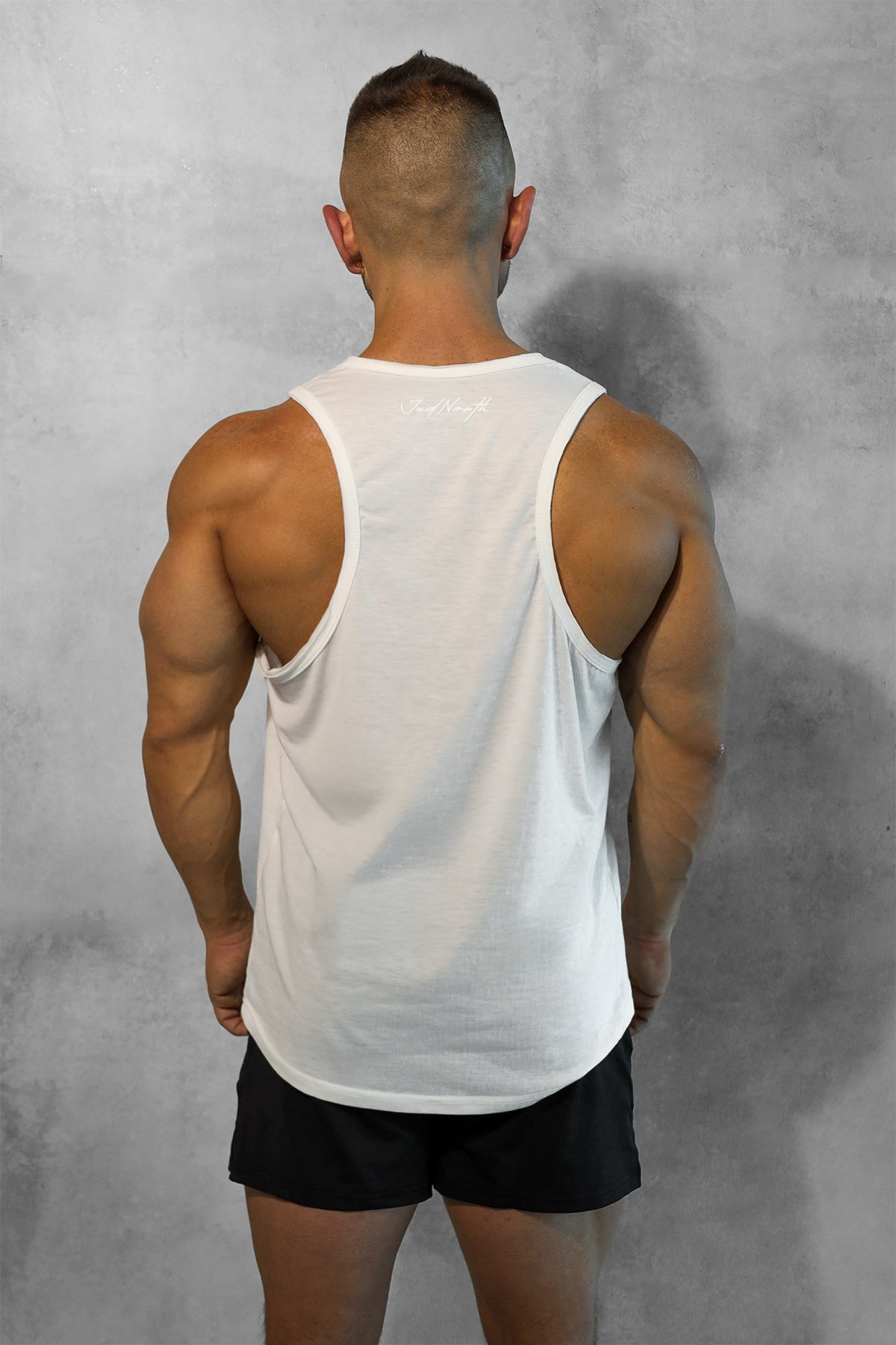 Jed North Men's Vital Raw-Hem Tank Top 2.0 - White
