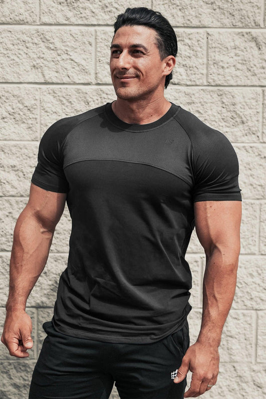 Jed North Men's Core Mesh Workout T-Shirt 2.0 - Black