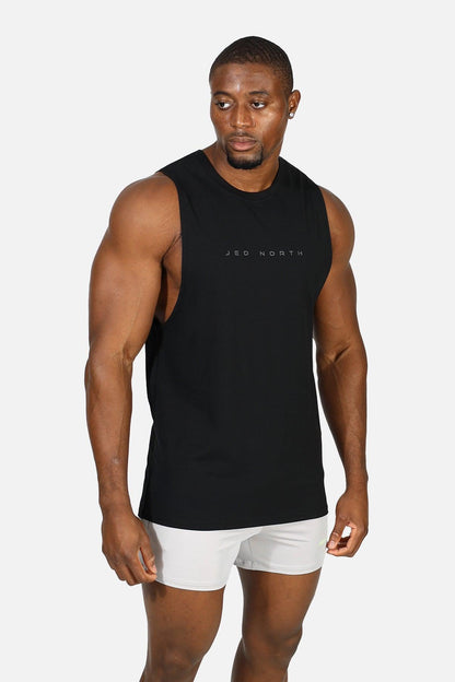 Jed North Men's Apollo Men's Sleeveless Training Tee - Obsidian Black