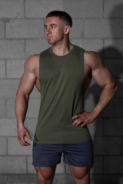 Jed North Men's Apollo Men's Sleeveless Training Tee - Olive