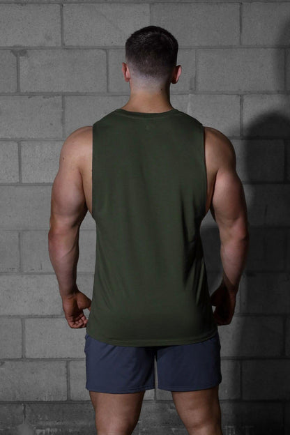 Jed North Men's Apollo Men's Sleeveless Training Tee - Olive