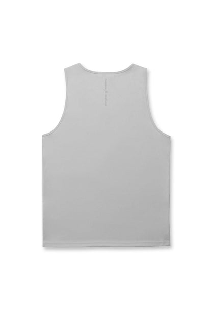 Jed North Men's Alpha Microfiber Fast-Dry Gym Tank Top - Polar Silver