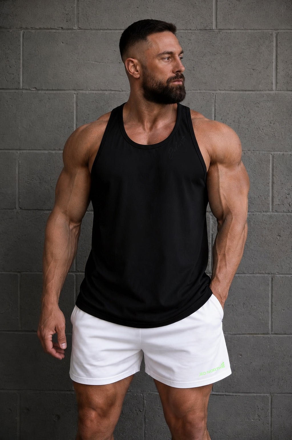 Jed North Men's Flex Training Stringer - Onyx Black