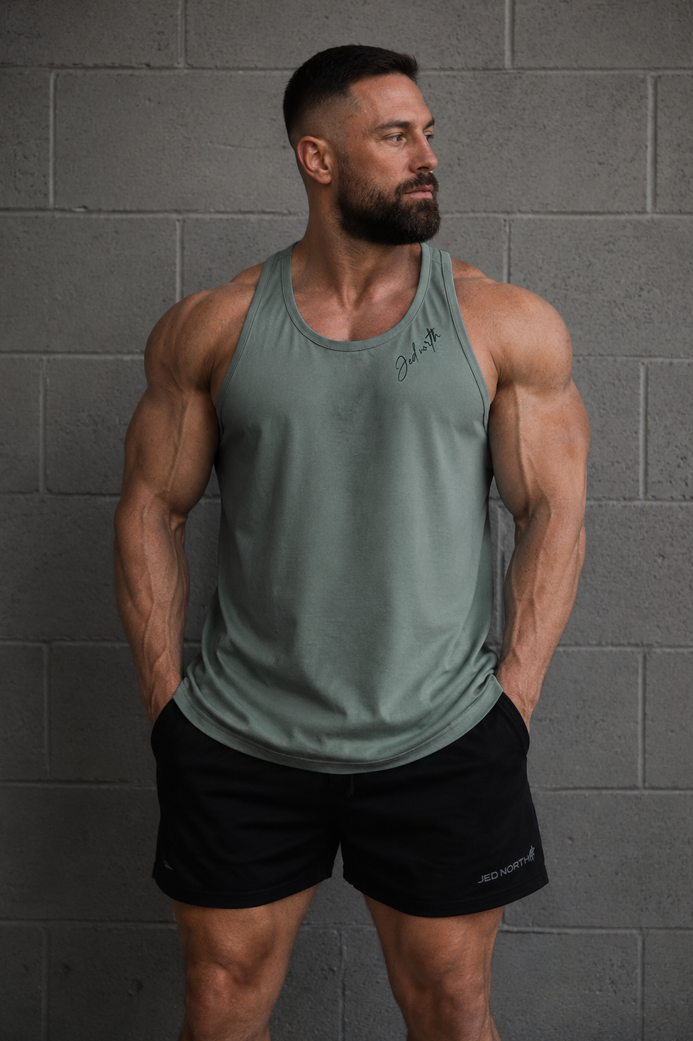 Jed North Men's Flex Training Stringer - Cool Mint