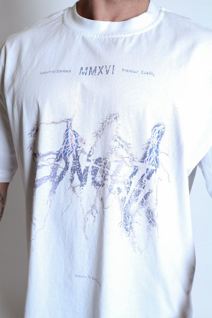 Jed North Men's Vintage Oversized T-Shirt - Electric Logo