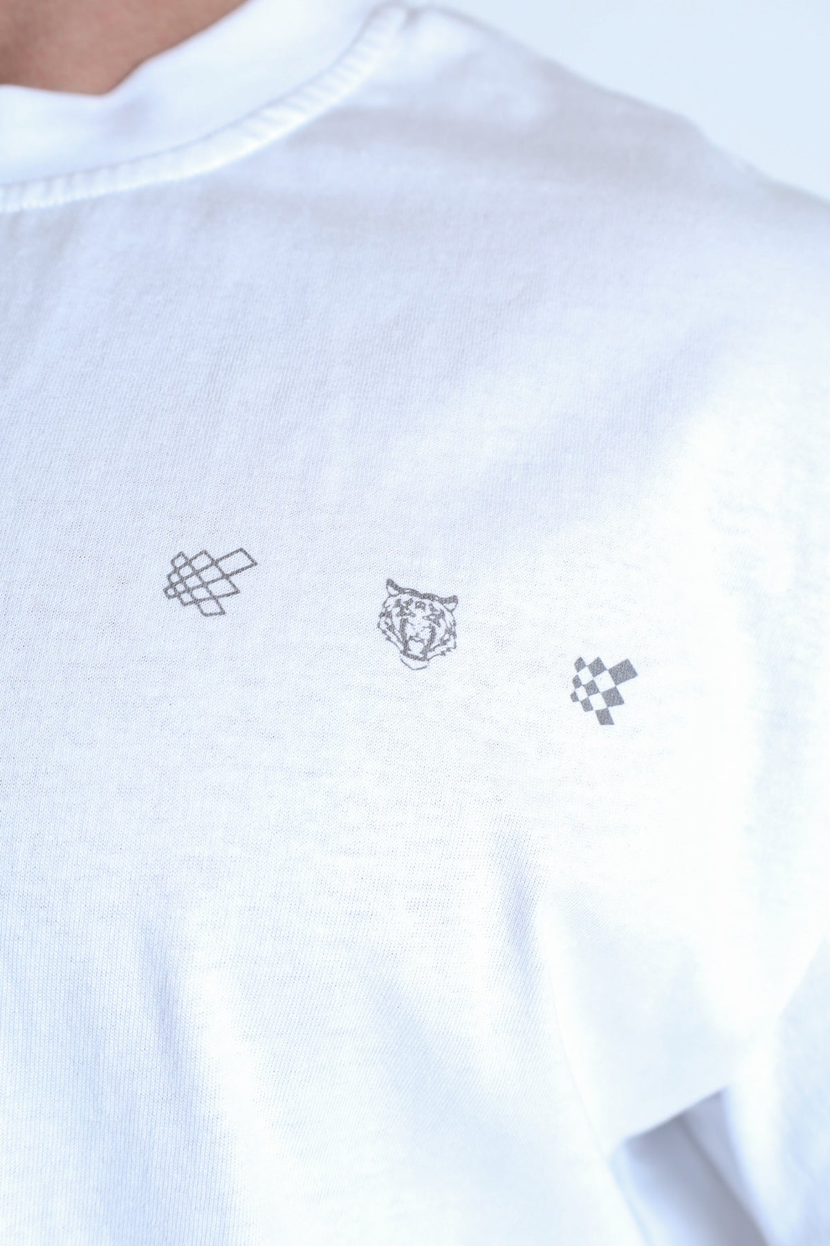 Jed North Men's Vintage Oversized T-Shirt - Ring of Fire White