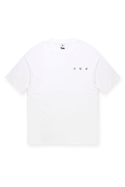 Jed North Men's Vintage Oversized T-Shirt - Ring of Fire White