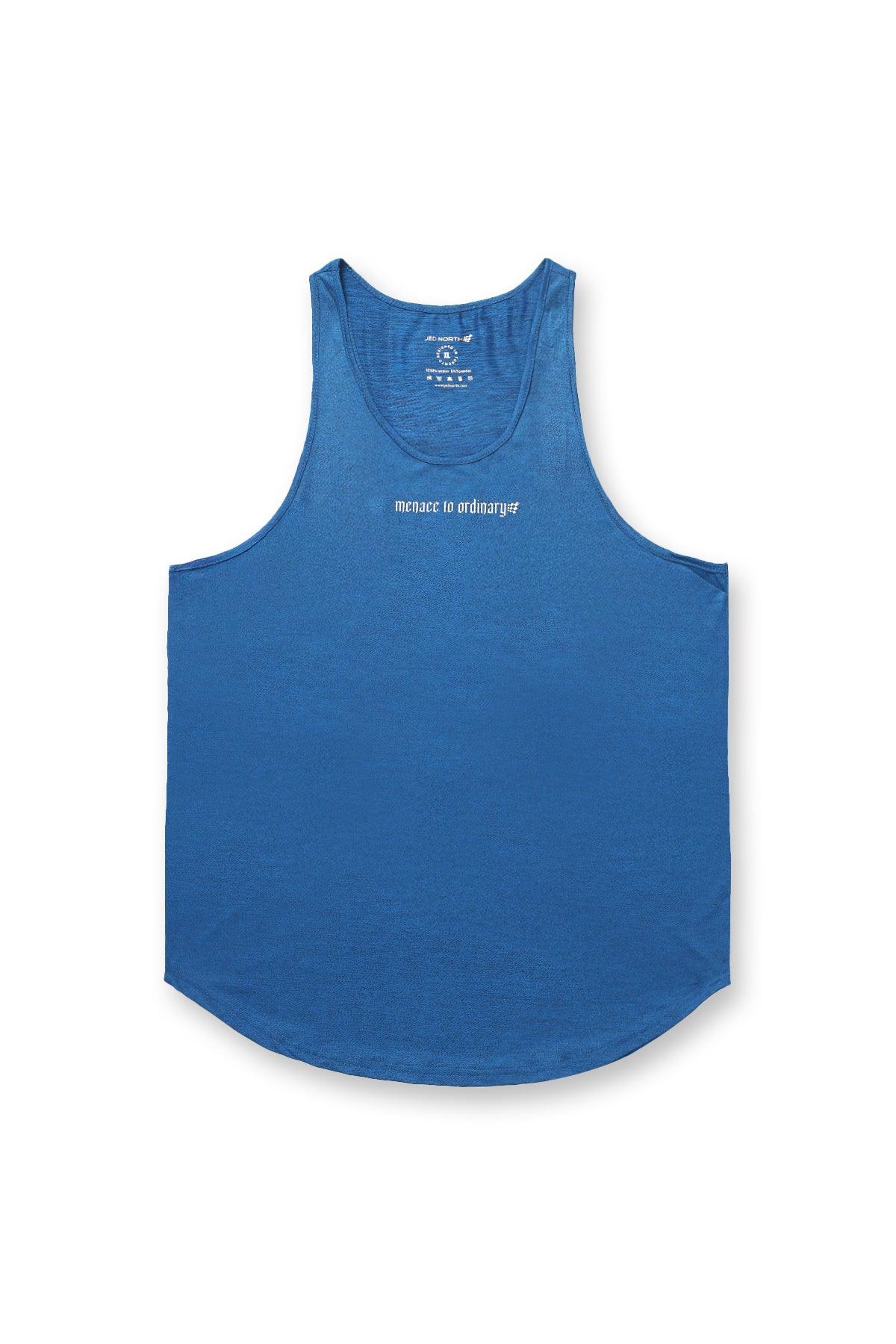 Jed North Men's Performance Max Bodybuilding Stringer - Denim Blue