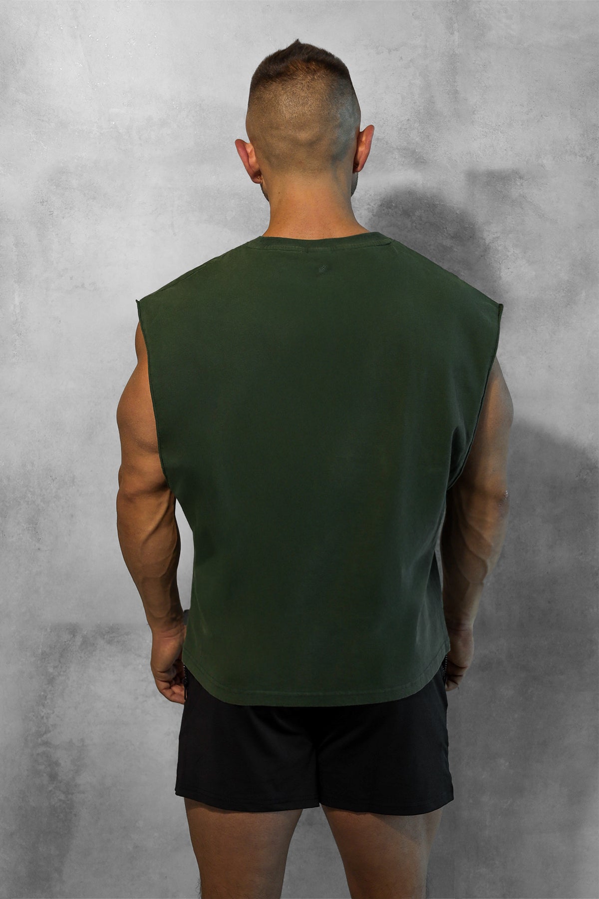 Jed North Men's Box Cut Muscle Tee - Forest Green