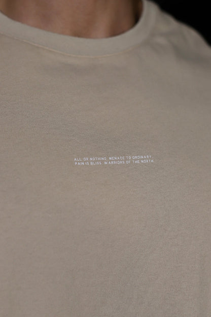 Jed North Men's Box Cut Muscle Tee - Light Khaki