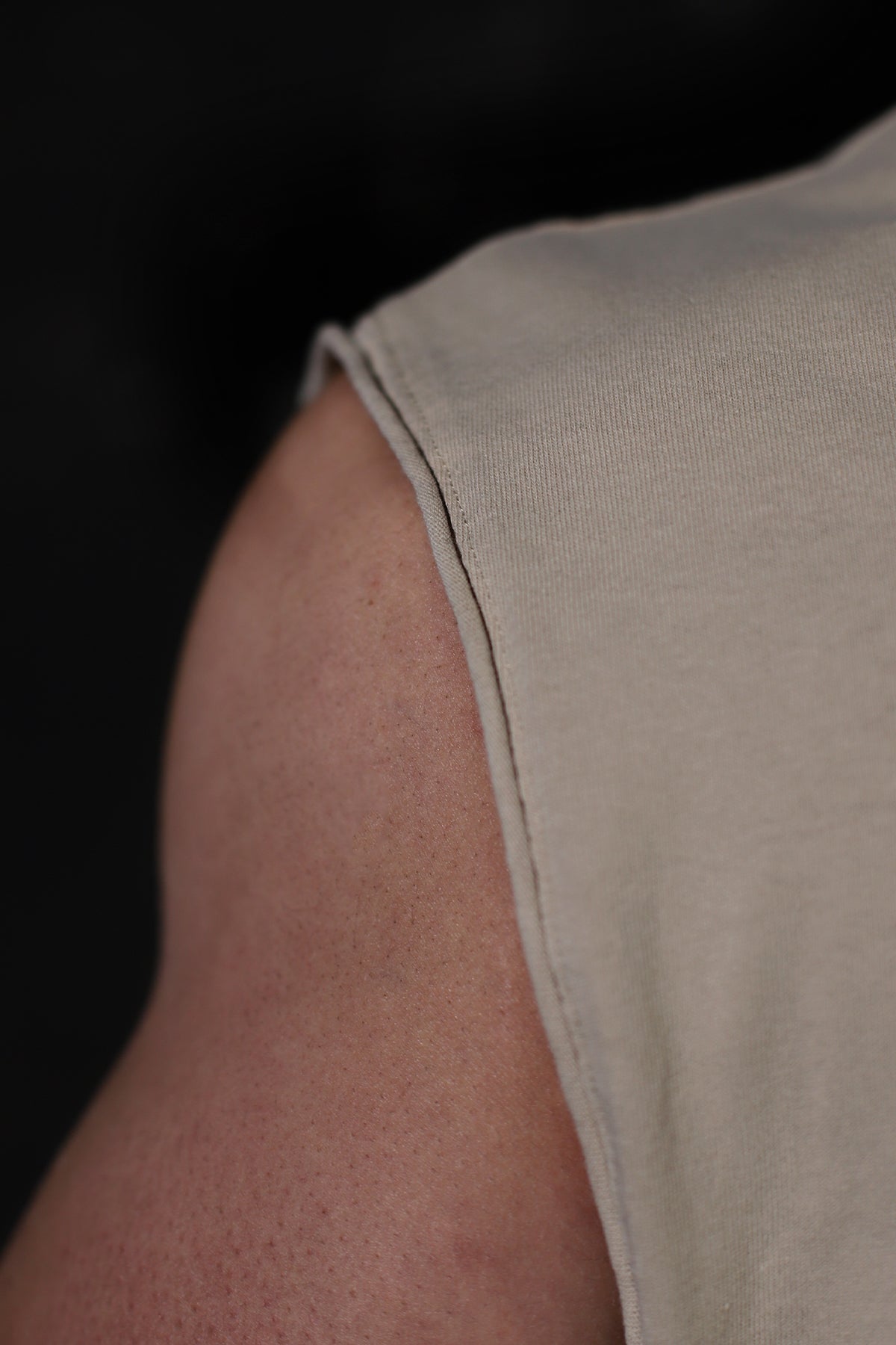 Jed North Men's Box Cut Muscle Tee - Light Khaki