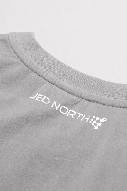 Jed North Men's Retro Oversized Muscle Tee - Light Gray