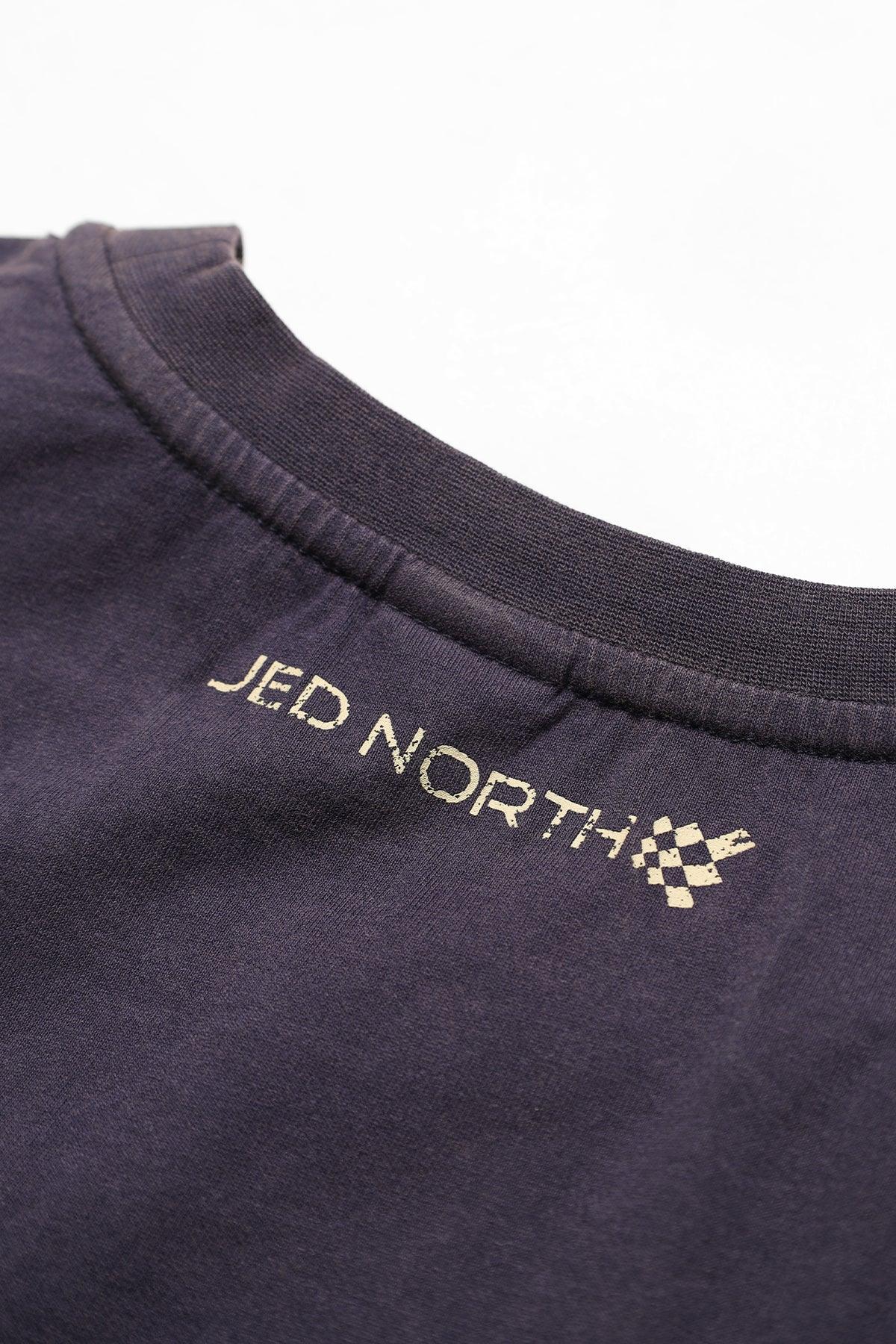 Jed North Men's Retro Oversized Muscle Tee - Washed Navy