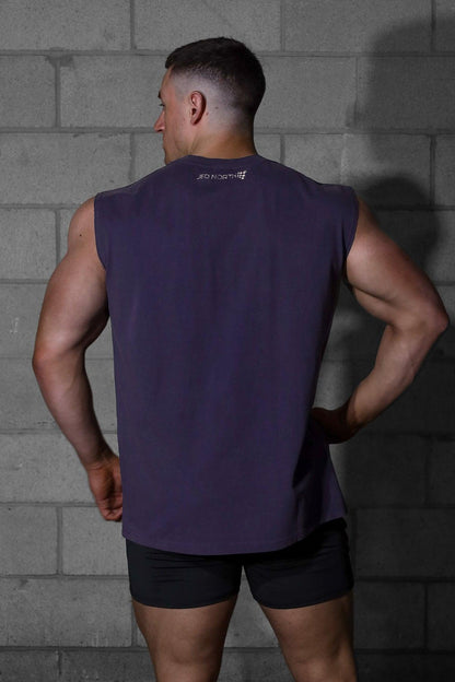 Jed North Men's Retro Oversized Muscle Tee - Washed Navy