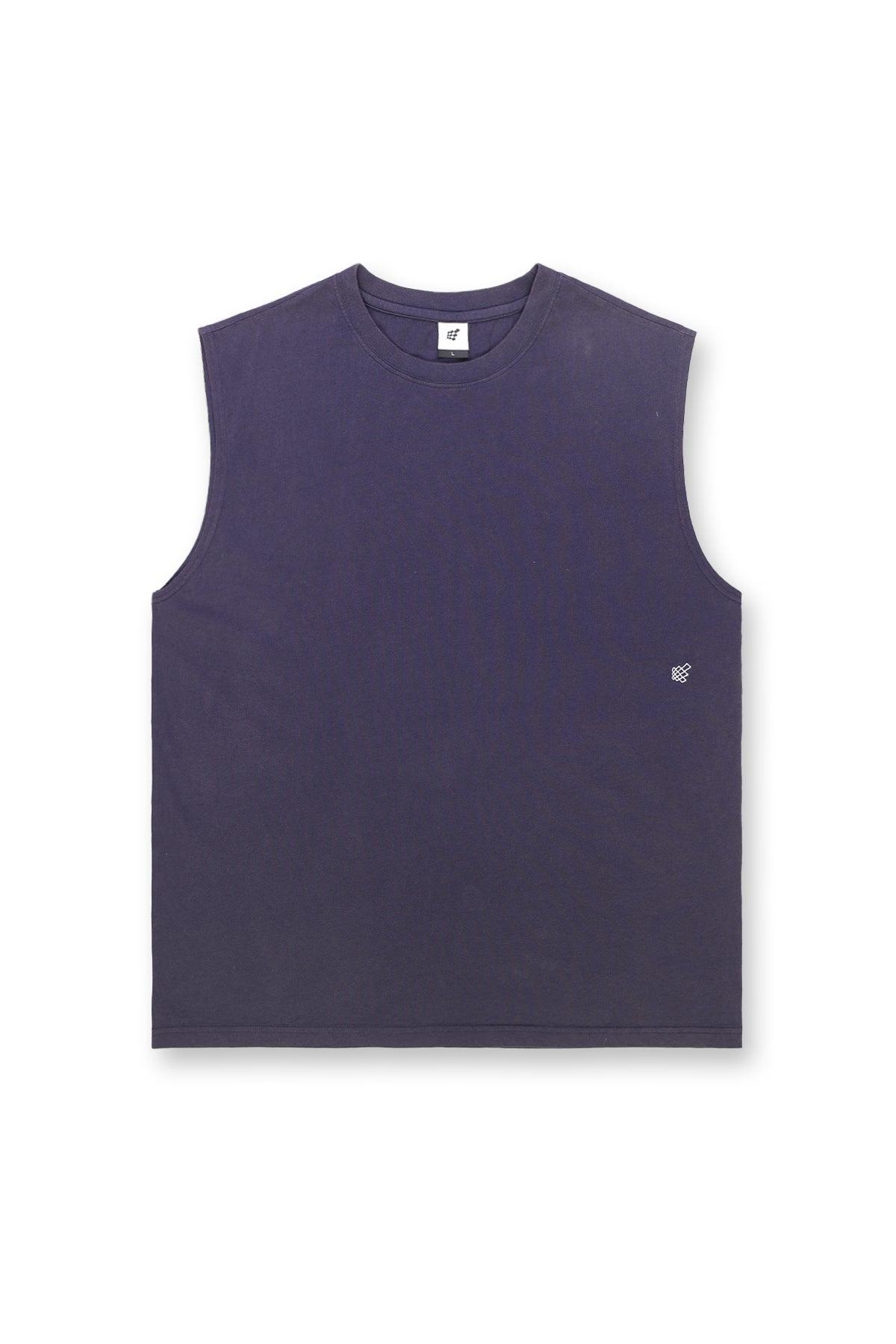 Jed North Men's Retro Oversized Muscle Tee - Washed Navy
