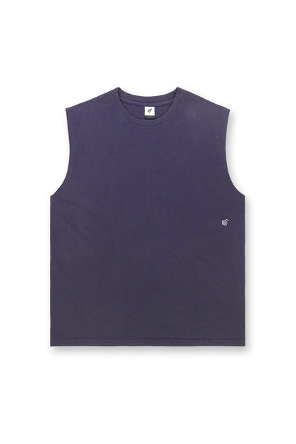 Jed North Men's Retro Oversized Muscle Tee - Washed Navy