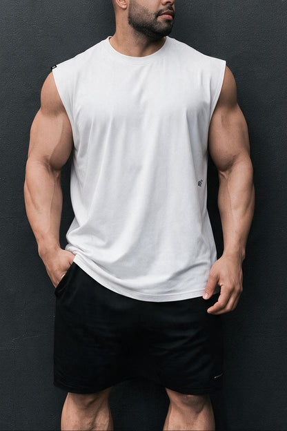Jed North Men's Retro Oversized Muscle Tee - Washed White
