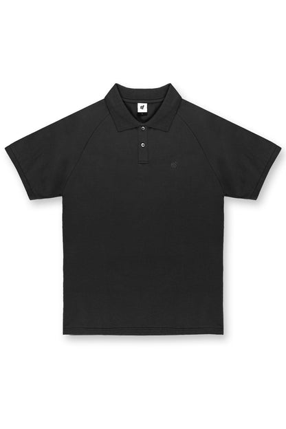 Jed North Men's Muscle Fit All-Day Polo T-Shirt - Onyx Black