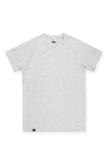 Jed North Men's V Neck Muscle-Fit T-Shirt - Light Gray