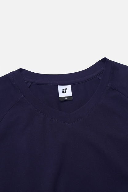 Jed North Men's V Neck Muscle-Fit T-Shirt - Navy