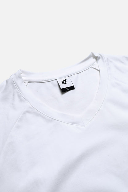Jed North Men's V Neck Muscle-Fit T-Shirt - White