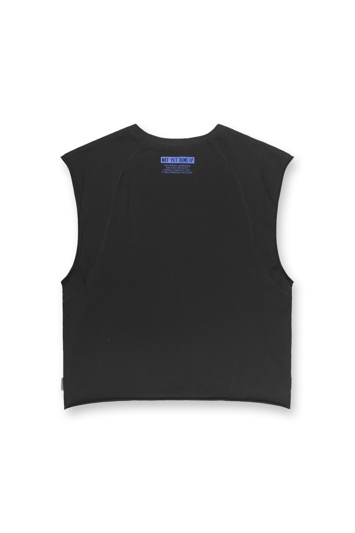 Jed North Men's Raglan Sleeveless Muscle Tank - All Black