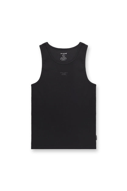 Jed North Men's Ribbed Muscle Tank Top - Black