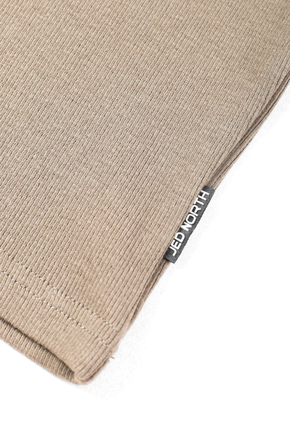 Jed North Men's Ribbed Muscle Tank Top - Khaki