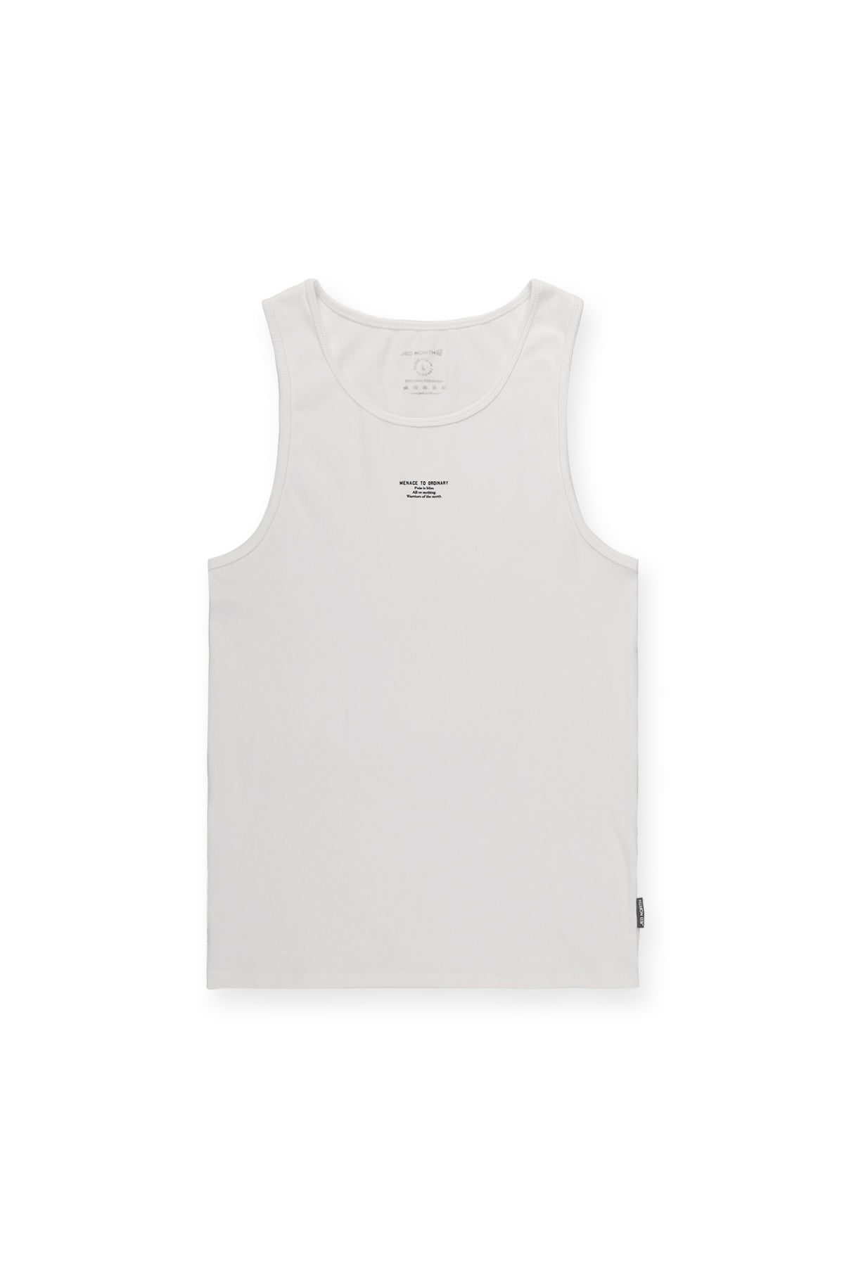 Jed North Men's Ribbed Muscle Tank Top - White
