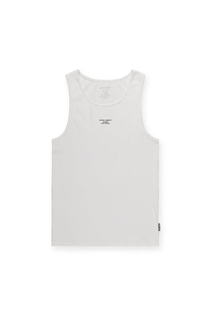Jed North Men's Ribbed Muscle Tank Top - White