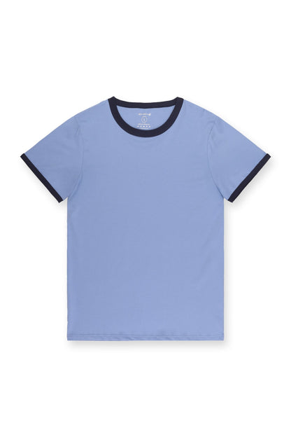 Jed North Men's Muscle-Fit Ringer T-Shirt - Electric Blue