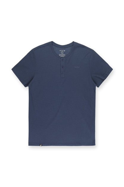 Jed North Men's Waffle Henley T-Shirt - Dusty Blue