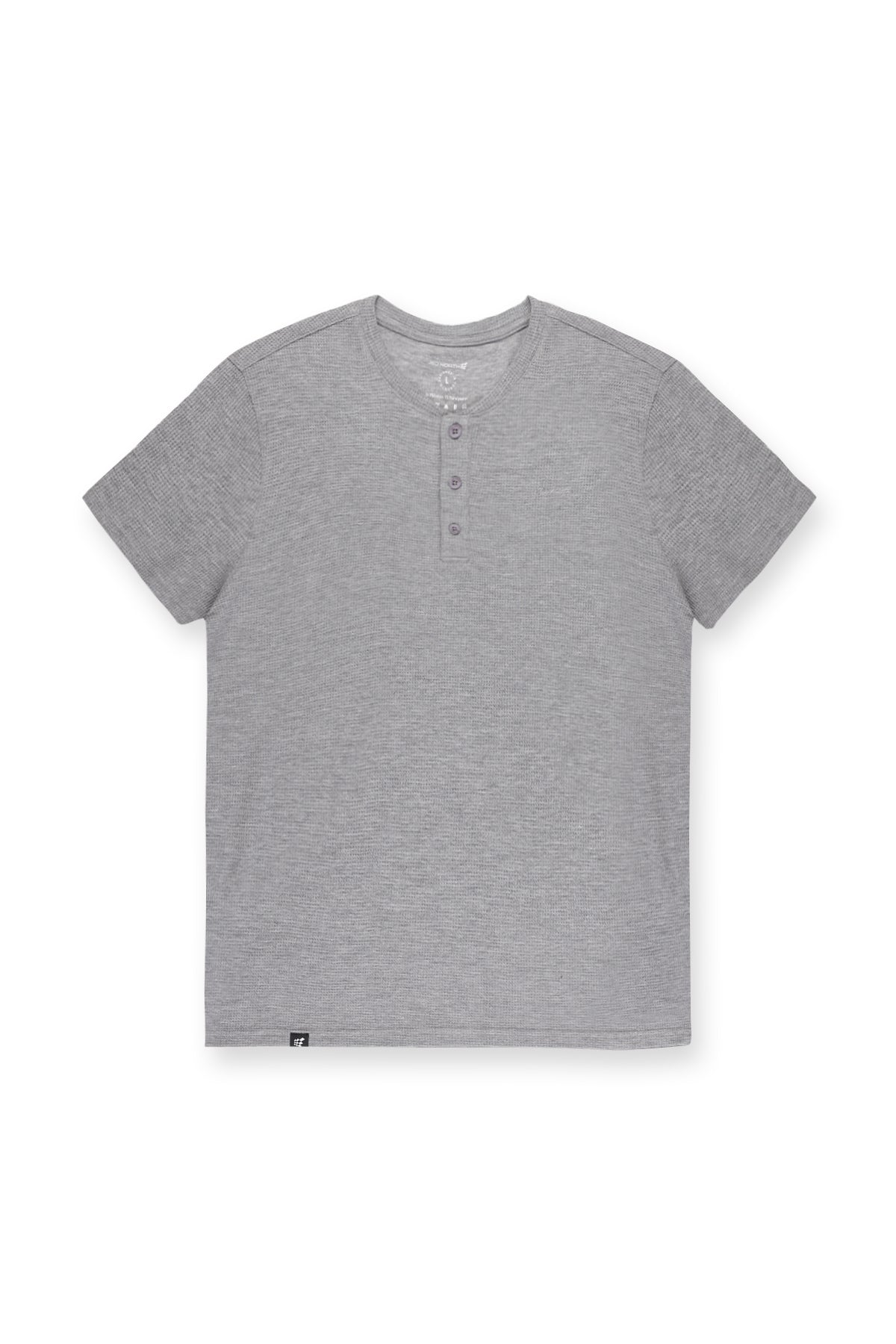 Jed North Men's Waffle Henley T-Shirt - Light Gray