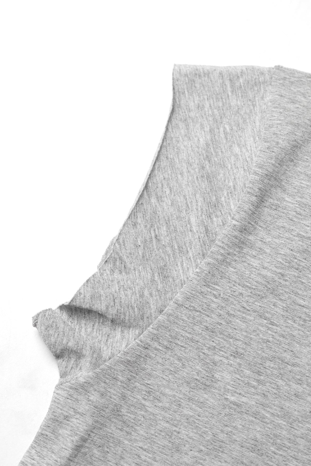 Jed North Men's Oversized Raw-Cut Cropped Tee - Heather Gray