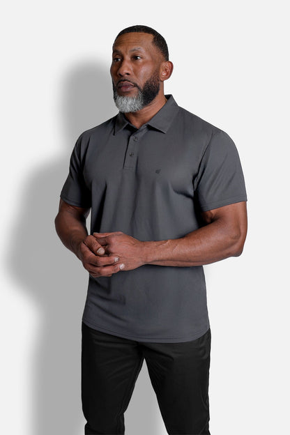 Jed North Men's Fast-Dry Polo T-Shirt - Dark Gray
