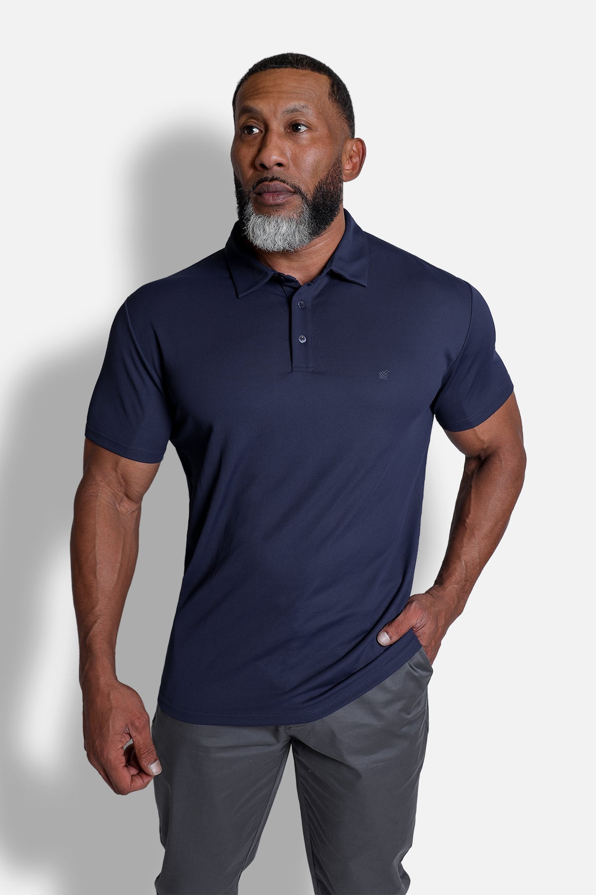 Jed North Men's Fast-Dry Polo T-Shirt - Navy