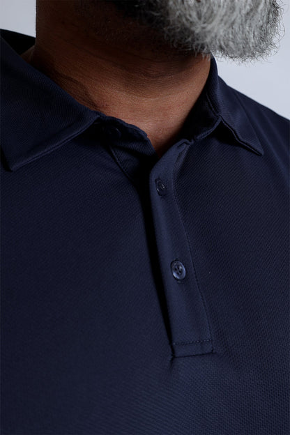 Jed North Men's Fast-Dry Polo T-Shirt - Navy